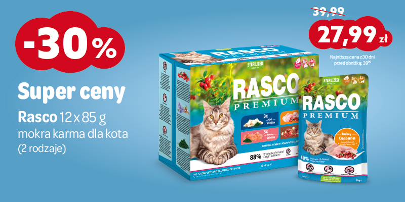 grudzien 2025 zabawki -30% rasco dla kota12x85g