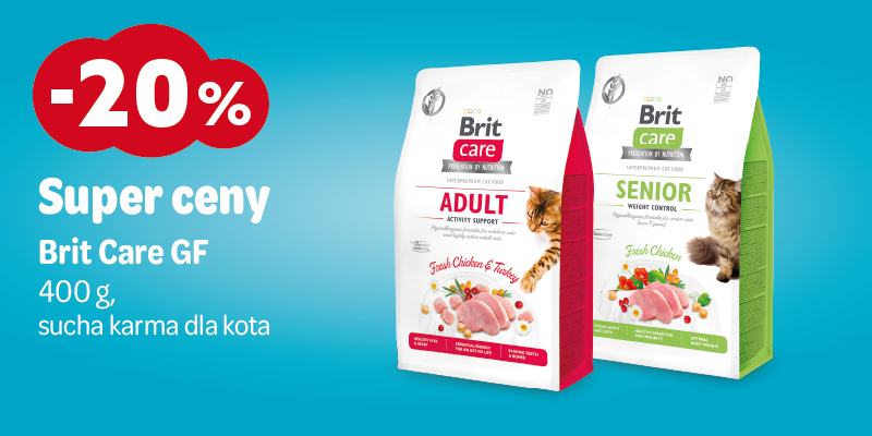 lipiec 2025 20% 400g brit care dla kota