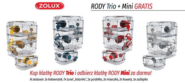 zolux rodytrio klatki 1+1 gratis baner głowny