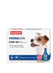 BEAPHAR VERMICON DOG S - KROPLE SPOT-ON DLA PSA, NA PCHŁY I KLESZCZE dostępne do wyczerpania zapasów BEAPHAR VERMICON DOG S - KROPLE SPOT-ON DLA PSA, NA PCHŁY I KLESZCZE dostępne do wyczerpania zapasów