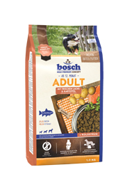 BOSCH ADULT Z ŁOSOSIEM I ZIEMNIAKAMI KARMA DLA PSÓW BOSCH ADULT Z ŁOSOSIEM I ZIEMNIAKAMI KARMA DLA PSÓW