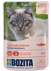BOZITA KARMA DLA KOTA saszetki z łososiem w sosie dostępne do wyczerpania zapasów