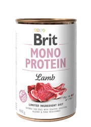 BRIT MONO PROTEIN MOKRA KARMA DLA PSA - jagnięcina