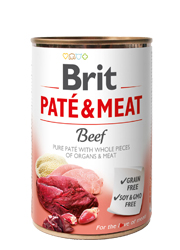 BRIT PATE / MEAT MOKRA KARMA DLA PSA - z wołowiną