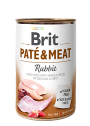 BRIT PATE / MEAT MOKRA KARMA DLA PSA - z królikiem