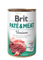 BRIT PATE / MEAT MOKRA KARMA DLA PSA - z dziczyzną