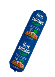 BRIT SAUSAGE MIELONKA DLA PSA - indyk z groszkiem