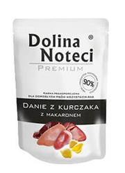 DOLINA NOTECI PREMIUM DANIE Z KURCZAKA Z MAKARONEM saszetka dla psa