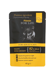 FITMIN CAT FOR LIFE MOKRA KARMA DLA KOTÓW - z kurczakiem FITMIN CAT FOR LIFE MOKRA KARMA DLA KOTÓW - z kurczakiem