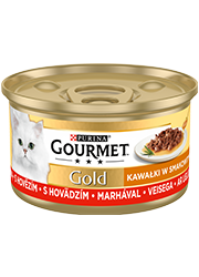 GOURMET GOLD SAUCE DELIGHTS MOKRA KARMA DLA KOTA z wołowiną