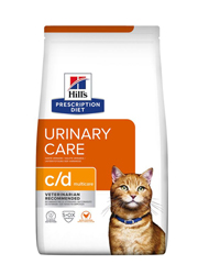 HILLS PRESCRIPTION DIET FELINE URINARY CARE C/D MULTICARE SUCHA KARMA DLA KOTA z kurczakiem dostępne do wyczerpania zapasów