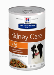 HILLS PRESCRIPTION DIET CANINE K/D MOKRA KARMA DLA PSA z kurczakiem i warzywami