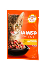 IAMS CAT DELIGHTS MOKRA KARMA DLA KOTA - z kurczakiem i papryką IAMS CAT DELIGHTS MOKRA KARMA DLA KOTA - z kurczakiem i papryką