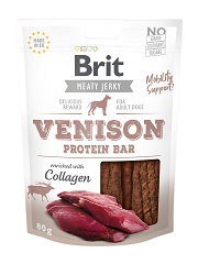 BRIT JERKY SNACK VENISON PROTEIN BAR PRZYSMAKI DLA PSA