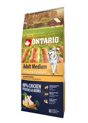 ONTARIO ADULT MEDIUM CHICKEN and POTATO KARMA DLA PSÓW RAS ŚREDNICH