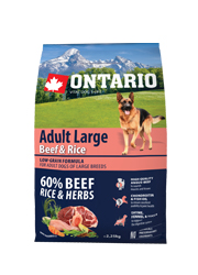 ONTARIO ADULT LARGE BEEF AND TURKEY KARMA HYPOALERGICZNA DLA PSÓW RAS DUŻYCH