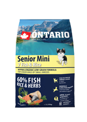 ONTARIO SENIOR MINI 7 FISH AND RICE KARMA HYPOALERGICZNA DLA PSÓW RAS MAŁYCH