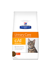 HILLS PRESCRIPTION DIET FELINE URINARY CARE C/D MULTICARE SUCHA KARMA DLA KOTA z kurczakiem