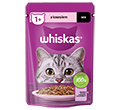 WHISKAS MOKRA KARMA DLA KOTA z łososiem w sosie