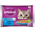 WHISKAS RYBNE PRZYSMAKI W GALARETCE z łososiem i z tuńczykiem