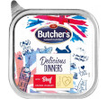 BUTCHERS DELICIOUS DINNERS KAWAŁKI Z WOŁOWINĄ W SOSIE KARMA DLA KOTA
