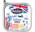 BUTCHERS DELICIOUS DINNERS KAWAŁKI Z ŁOSOSIEM W SOSIE KARMA DLA KOTA