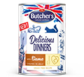 BUTCHERS DELICIOUS DINNERS KAWAŁKI Z DZICZYZNĄ W GALARETCE KARMA DLA KOTA dostępne do wyczerpania zapasów