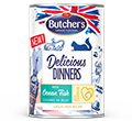 BUTCHERS DELICIOUS DINNERS KAWAŁKI Z MORSKĄ RYBĄ W GALARETCE KARMA DLA KOTA dostępne do wyczerpania zapasów