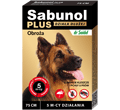 SABUNOL PLUS OBROŻA DLA PSA PRZECIW KLESZCZOM I PCHŁOM