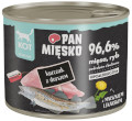 PAN MIĘSKO MOKRA KARMA DLA KOTA kurczak z dorszem