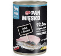 PAN MIĘSKO MOKRA KARMA DLA PSA indyk z dorszem