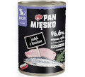PAN MIĘSKO MOKRA KARMA DLA KOCIĄT indyk z łososiem