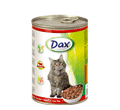 DAX MOKRA KARMA DLA KOTA mięsne kawałki z wołowiną 6x415&nbsp;g