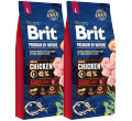 BRIT PREMIUM BY NATURE ADULT LARGE KARMA DLA PSA 2x15 kg