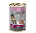 NUTRILOVE PREMIUM PASZTET DLA KOTA - z cielęciny