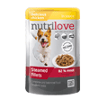NUTRILOVE PREMIUM MOKRA KARMA DLA PSA - z kurczakiem w sosie