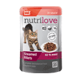 NUTRILOVE PREMIUM MOKRA KARMA DLA KOTA - fileciki z wołowiną w sosie