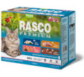 RASCO PREMIUM STERILISED KARMA DLA KOTA - multipack 4 smaki fileciki w sosie