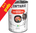 ONTARIO PATE MOKRA KARMA DLA KOTA - wołowina i łosoś ze spiruliną