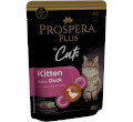 PROSPERA PLUS KITTEN MOKRA KARMA DLA KOTA z kaczką i zieloną fasolką
