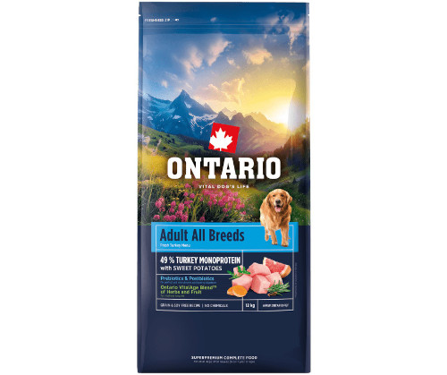 ONTARIO ADULT MONOPROTEIN TURKEY and SWEET POTATOES KARMA DLA DOROSŁYCH PSÓW