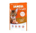 IAMS CAT DELIGHTS MOKRA KARMA DLA KOTA - z indykiem i kaczką