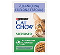 CAT CHOW STERILISED MOKRA KARMA DLA KOTA z jagnięciną i zieloną fasolką w sosie