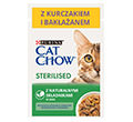 CAT CHOW STERILISED MOKRA KARMA DLA KOTA z kurczakiem i bakłażanem w sosie