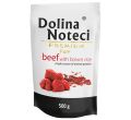 DOLINA NOTECI PREMIUM PURE BOGATA W WOŁOWINĘ Z BRĄZOWYM RYŻEM saszetka dla psa