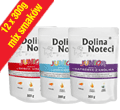 DOLINA NOTECI PREMIUM JUNIOR SASZETKI DLA SZCZENIĄT mix smaków