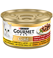 GOURMET GOLD MOKRA KARMA DLA KOTA z kurczakiem i wątróbką