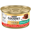 GOURMET GOLD SAVOUR CAKE KARMA DLA KOTA z wołowiną i pomidorami