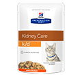 HILLS PRESCRIPTION DIET FELINE KIDNEY CARE K/D MOKRA KARMA DLA KOTA z kurczakiem w sosie dostępne do wyczerpania zapasów