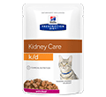 HILLS PRESCRIPTION DIET FELINE KIDNEY CARE K/D MOKRA KARMA DLA KOTA z wołowiną w sosie